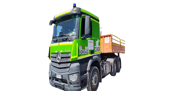 Tracto camión Mercedes-Benz Actros verde de MPM